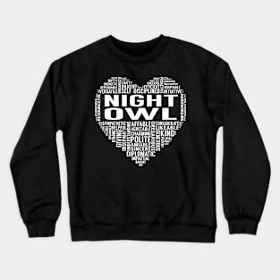 Night Owl Heart Crewneck Sweatshirt